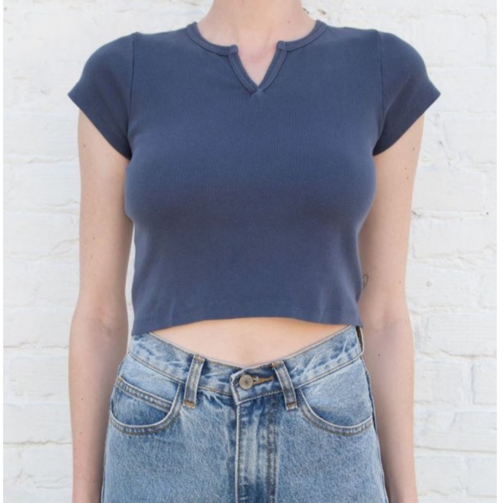 Blue Ashlyn Crop Top Brandy Melville XS